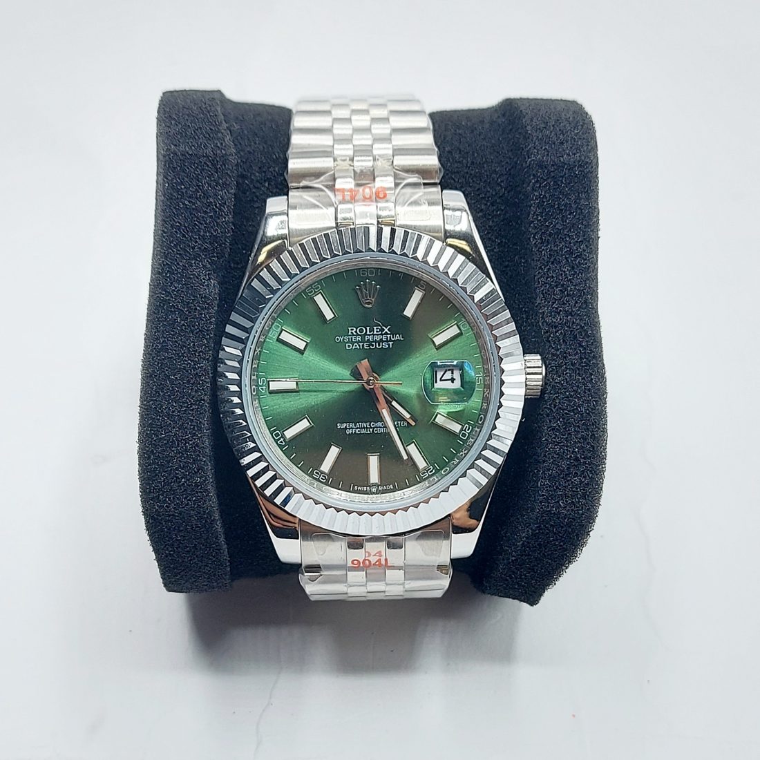 Rolex Datejust — Zeleni brojčanik, fluted bezel