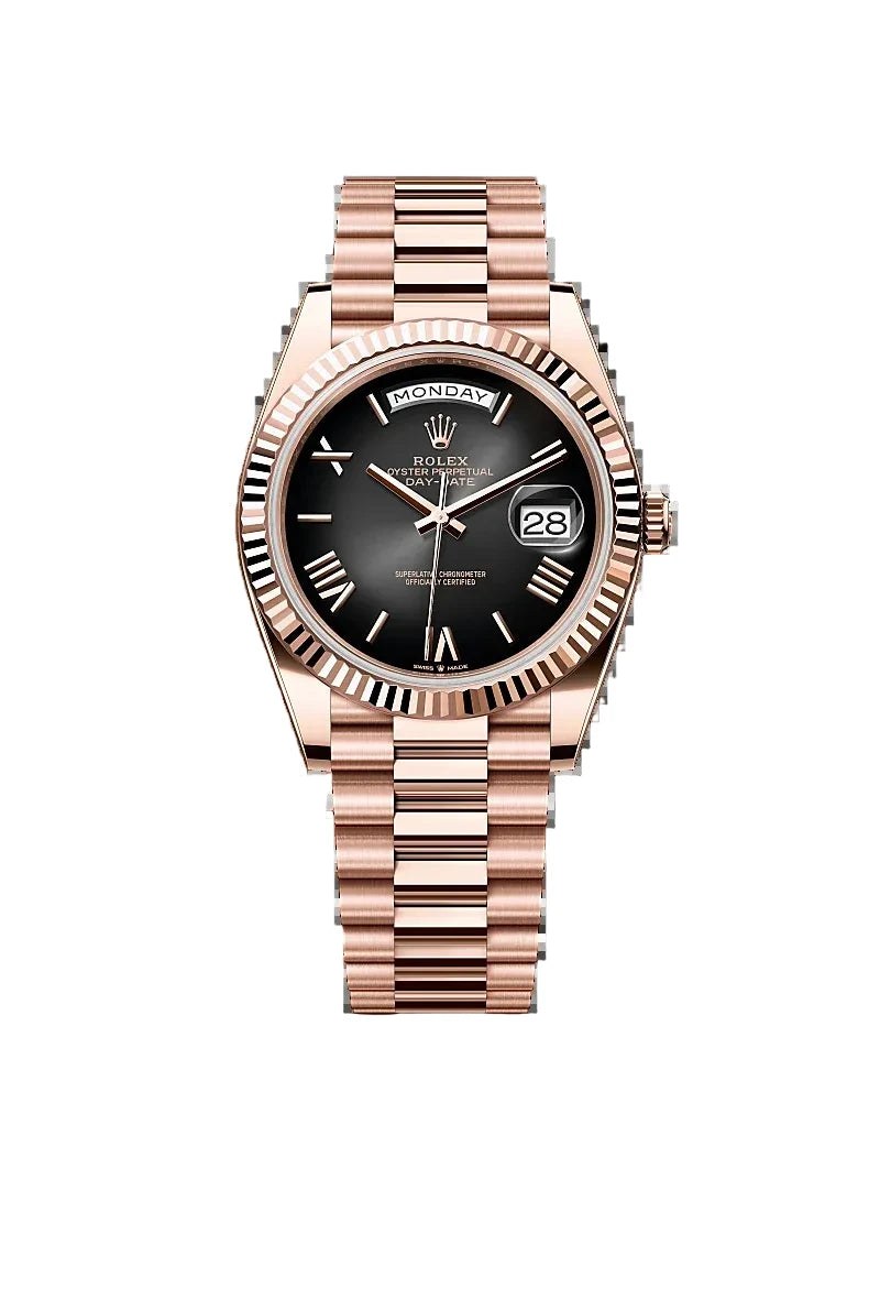 Kolekcija A Ref. NV-119 — Rose gold izvedba, crni brojčanik s rimskim indeksima