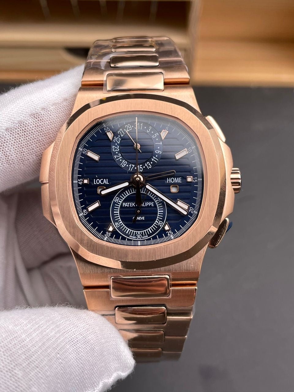 Kolekcija D Ref. PP-101 — Rose gold sportska izvedba, plavi brojčanik s više funkcija