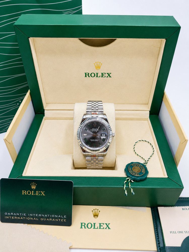 Kolekcija A Ref. DJ-132 — Grafitni brojčanik, fluted bezel — s kutijom i papirima