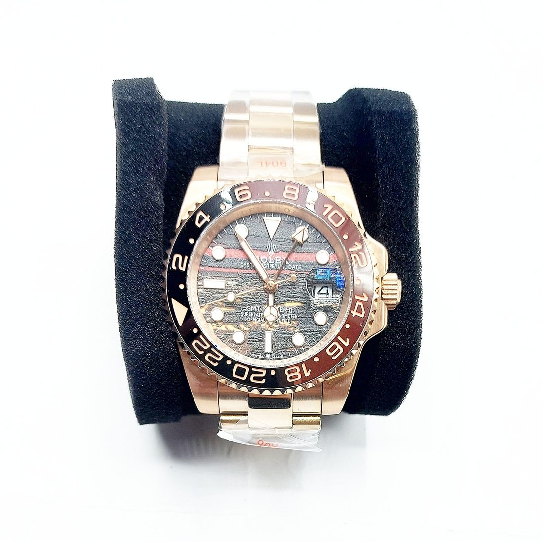 Rolex GMT-Master II — Meteorit brojčanik, crno-smeđi bezel