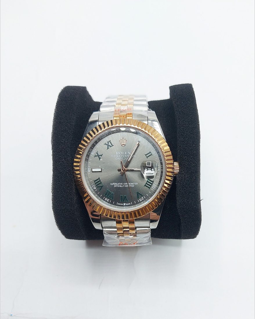 Rolex Datejust — Dvobojni, sivi brojčanik s rimskim indeksima