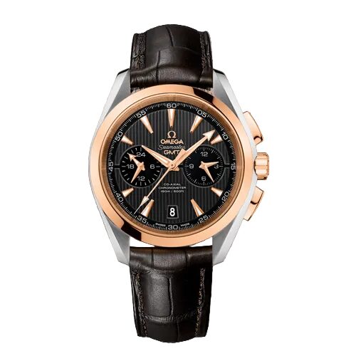 Kolekcija D Ref. SO-106 — Crni brojčanik, rose gold bezel i kožni remen