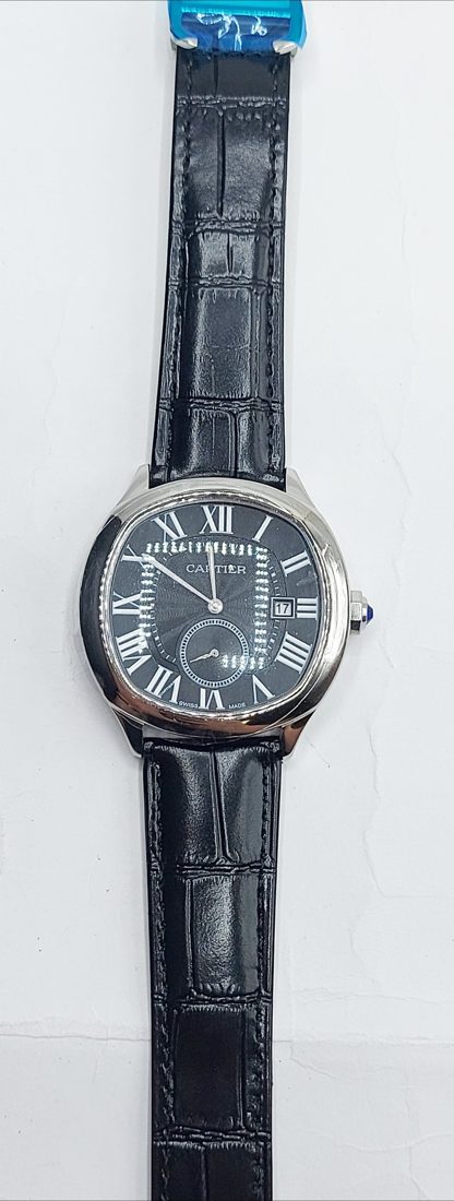 Cartier Drive de Cartier — Crni brojčanik, kožni remen
