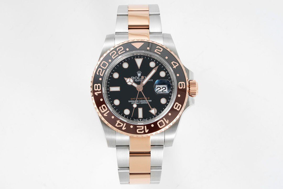 Kolekcija A Ref. NV-109 — Dvobojna izvedba, crno-smeđi bezel i crni brojčanik