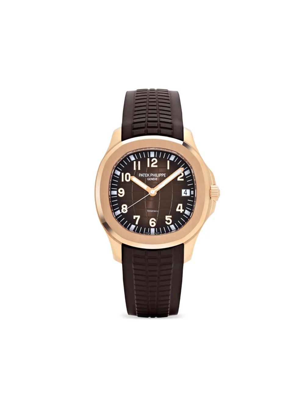 Kolekcija D Ref. PP-108 — Manja rose gold izvedba, smeđi brojčanik i gumeni remen